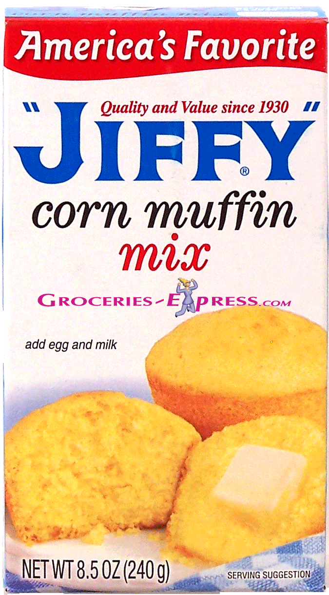 Jiffy  corn muffin mix, add egg and milk Full-Size Picture